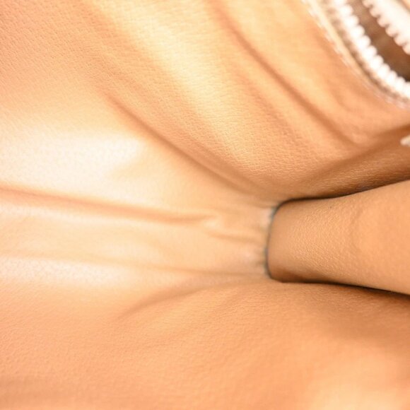 CELINE Logo Macadam Pattern Clutch Pouch Bag PVC Leather Brown GHW Italy 09KB626 - Picture 9 of 16